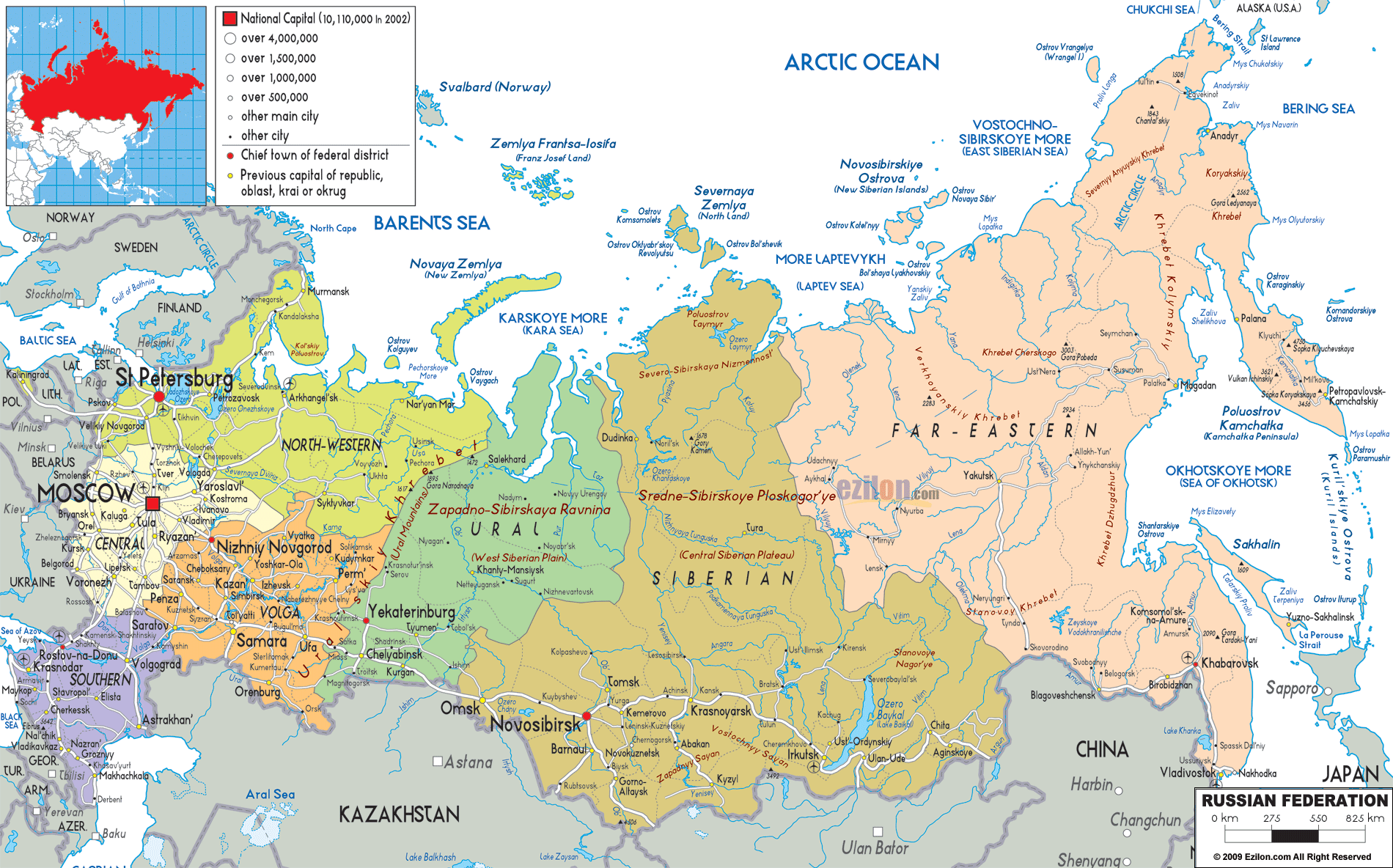 Russian Federation Geography Russia