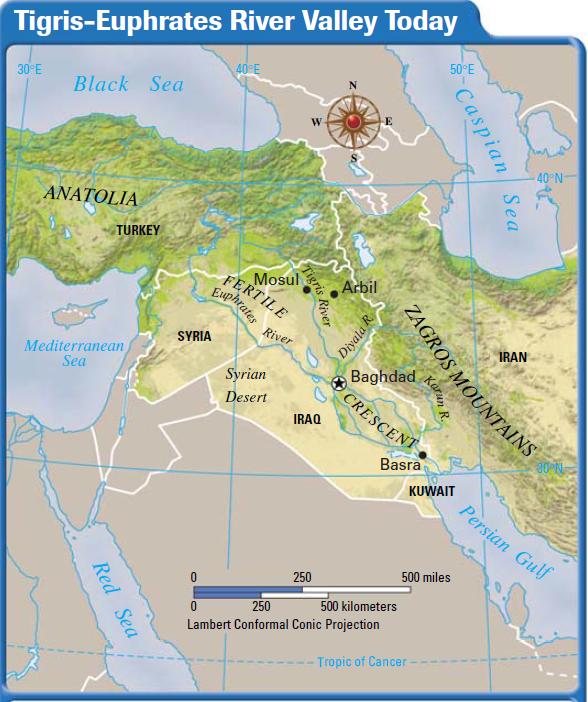 South west asian landforms