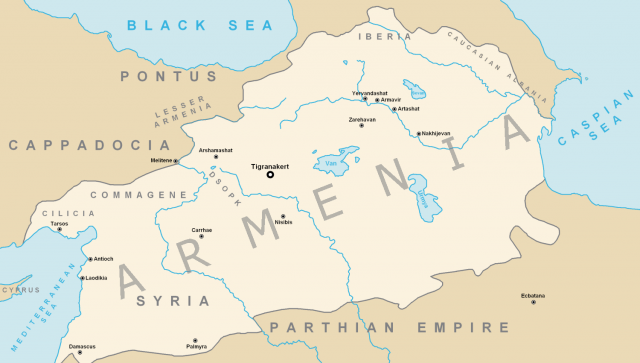 Map of Armenia, Geography
