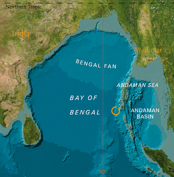 bay of bengal on world map