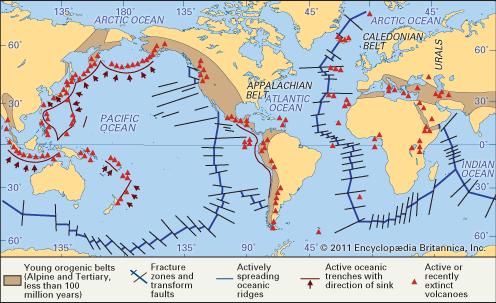 A SHIELD IS A large, tectonically inactive mass of Precambrian crystalline rock that underlies most of a continent