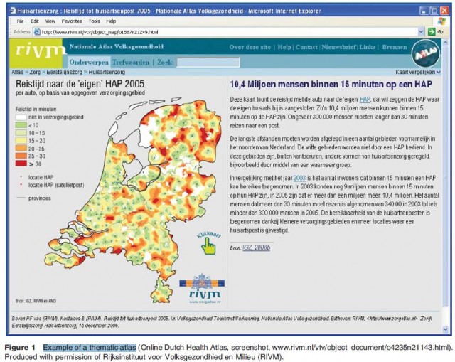 Example of a thematic atlas