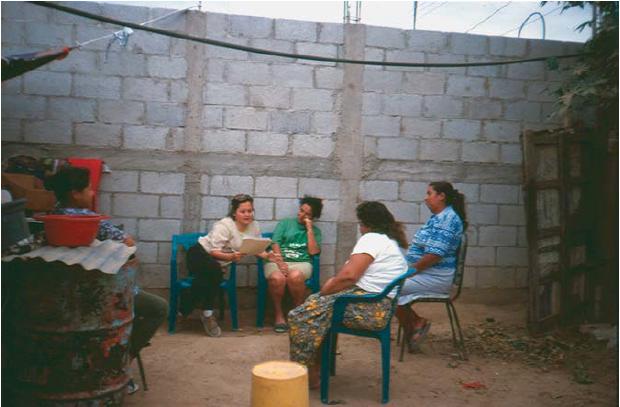 Meeting of a women's neighborhood committee, Guatemala City