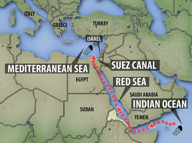 Isthmus Of Suez Map - Daryn Goldarina