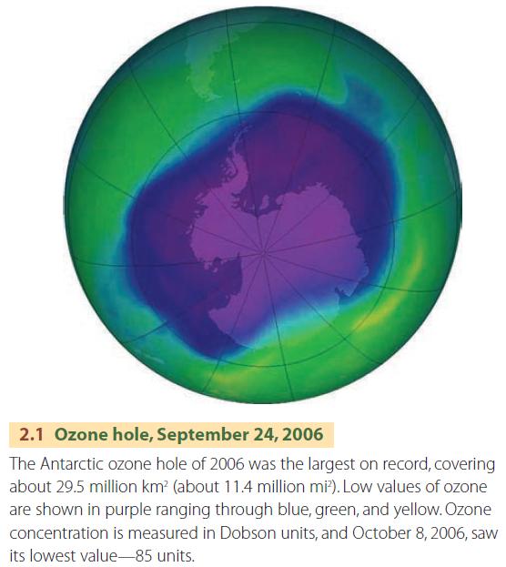Ozone hole, September 24, 2006
