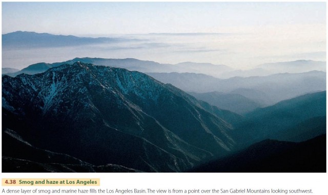 Smog and haze at Los Angeles