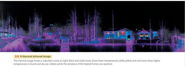 A thermal infrared image