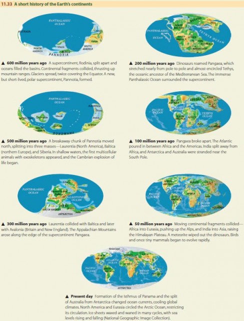 A short history of the Earth's continents