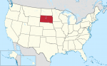 South Dakota map