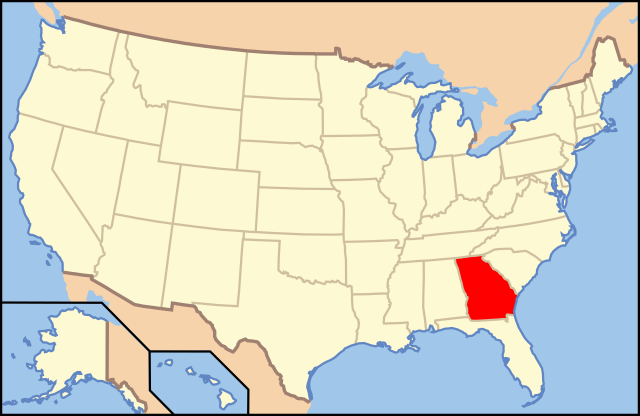 The State of Georgia map