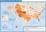 Population Increase by State, 1990–2000