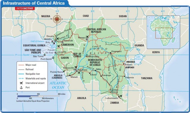 Infrastructure of Central Africa