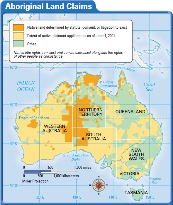 Southeast Asia, Oceania, and Antarctica: Aboriginal Land Claims