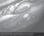 Jupiter’s Great Red Spot, snapped by Voyager 1 in 1979, when the spacecraft was 9.2 million kms/5.7 million miles from the planet.