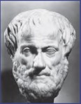 Aristotle (384–322 b.c.e.) in his later years. The photograph is of a Roman marble bust that is a copy of a Greek original, which is now lost. (The Granger Collection)