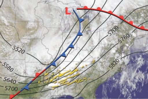 Associated with Cold Fronts