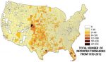 How Does Tornado Frequency Vary Across the Continental U.S.?