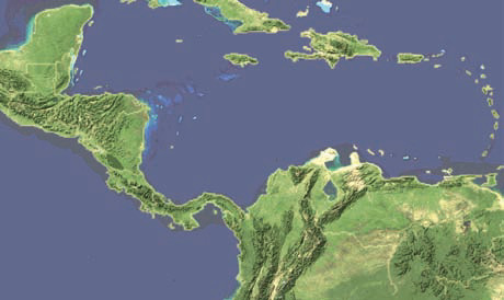 What Influences Climates Near the Southern Isthmus of Central America?