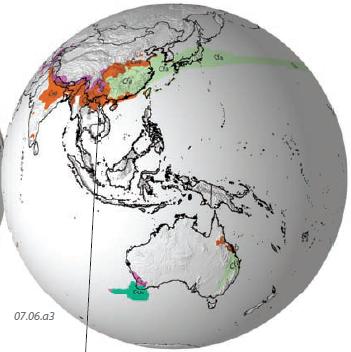 What Is the Spatial Distribution of the Various Temperate Mid-Latitude Climates?