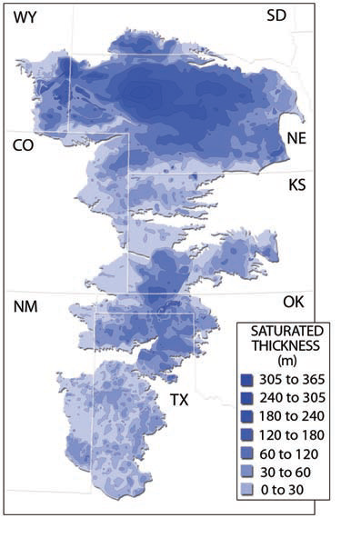How Has Overpumping Affected Water Levels in the Ogallala Aquifer?